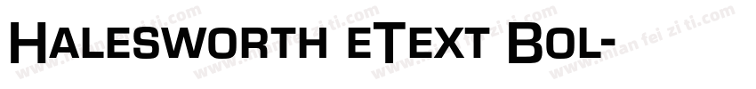 Halesworth eText Bol字体转换